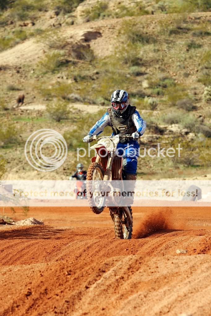 Jeremy testing the Honda.